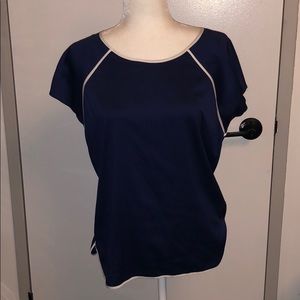 💥Catherine Malandrino blue shell top